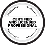 Certiﬁed and Licensed Professional badge